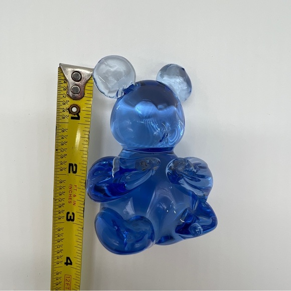 Vintage Light Blue Art Glass Koala Teddy Bear Paperweight 3.5" Sculpture Figure - Picture 4 of 5